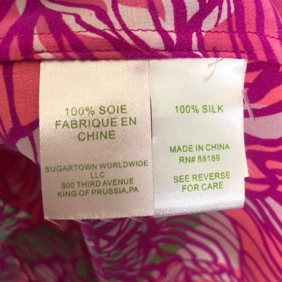 Lilly Pulitzer Elsa Silk Top in Worth It - Picture 4 of 4